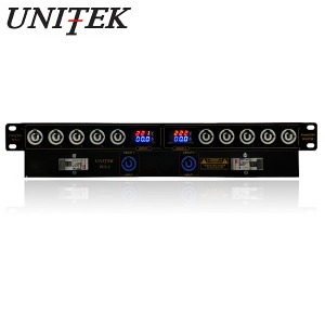 UNITEK PCS2 대용량 파워콘분배기 전원분배기 2 in 10 OUT 파워콘 멀티탭 유니텍 PCS-2