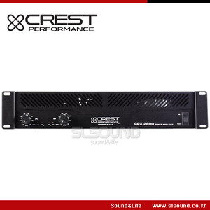 CREST-AUDIO CPX-2600/CPX2600 크레스트오디오 파워앰프,행사,연습실,렌탈,교회용앰프,540Watt x 2, 8옴