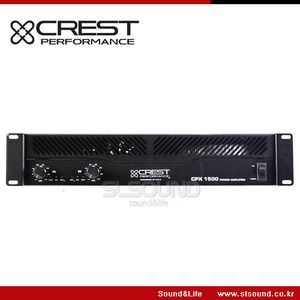 CREST-AUDIO CPX-1500/CPX1500 크레스트오디오 파워앰프,행사,연습실등 소규모용앰프, 300Watt x 2, 8옴