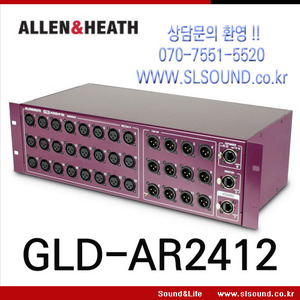 ALLEN&amp;HEATH GLD-AR2412알렌헤스 채널확장용,마이크채널확장,QU16,QU24,GLD믹서 채널확장용