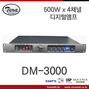 TeraAudio DM-3000 4채널 디지털앰프,1U사이즈, 500W x 4, 고급형 디지털앰프, 테라오디오 디지털앰프
