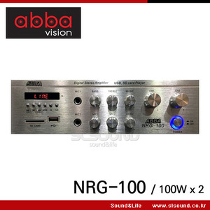 ABBA VISION NRG-100 매장,카페 다용도 스테레오앰프,