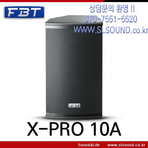 FBT X-PRO 10A 고급형 액티브스피커,파워드스피커,앰프내장스피커,자작나무로 제작되어 풍부한사운드
