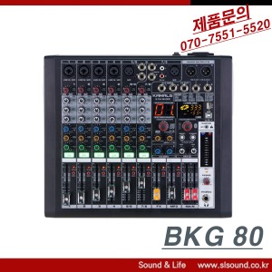 KANALS BKG80 오디오믹서 이펙터 블루투스 USB인터페이스 레코딩 화상회의 인터넷방송