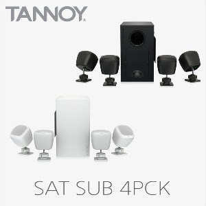 TANNOY SAT SUB 4PACK 탄노이 BGM음향 세트 우퍼1개 스피커4개 각종매장 레스토랑