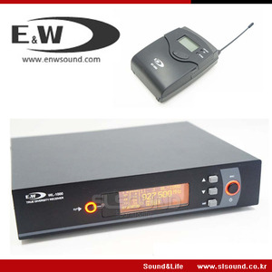 E&amp;W WL-1000B/WL1000B 고급형 무선마이크,900Mhz,1채널,선명한사운드,가변형,보컬,찬양용 무선마이크