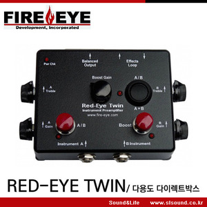 FIRE EYE RED-EYE TWIN 다이렉트박스,부스터,프리앰프, 2채널