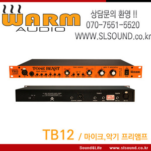 WARM AUDIO TB12 Tone Beast MIC Preamp,마이크프리앰프,톤조절가능,1채널 마이크프리앰프