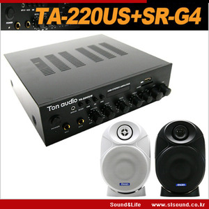 TA220US/TA-220US/SRG4 매장앰프세트,스피커2개포함 매장음향 패키지,앰프1개,스피커2개포함,매장앰프세트