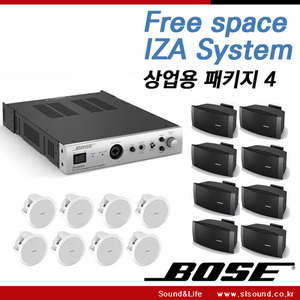 BOSE Free Space IZA System 상업용패키지,보스 음향시스템,보스 음향패키지,앰프1개,스피커8개,스피커선택