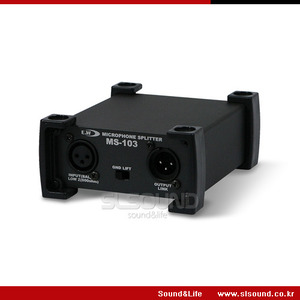 E&amp;W MS-103 마이크 스플리터, 1개의 마이크신호를 3개의 신호로출력해주는 유용한장치